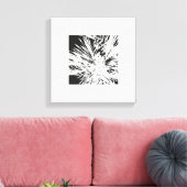 Toile Design artistique en noir et blanc (Insitu(Salon))