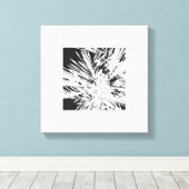 Toile Design artistique en noir et blanc (Insitu (Plancher de Bois))