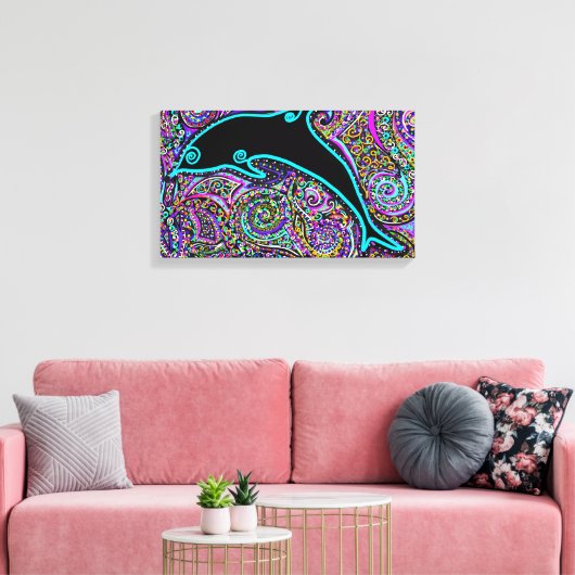 Toile Design d'art dauphin (Insitu(Salon))