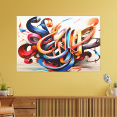 Toile Design d'art de Calligraphie (Insitu(Salon))