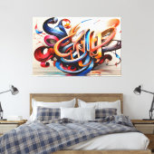 Toile Design d'art de Calligraphie (Insitu(Chambre))