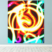 Toile Design d'art géométrique Neon pour vos besoins (Insitu (Plancher de Bois))