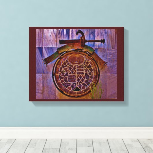 Toile Design d'art mur (Insitu (Plancher de Bois))