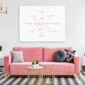 Toile Design de concept de bonheur typographique (Insitu(Salon))