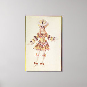 Toile Design de costume pour danseur masculin, c.1660