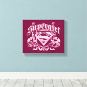 Toile Design de crête Supergirl (Insitu (Plancher de Bois))