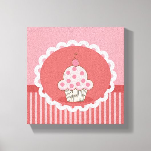 Toile Design de cupcake rose (Recto)