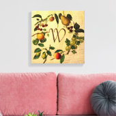 Toile Design de fruit de style vintage monogramme (Insitu(Salon))