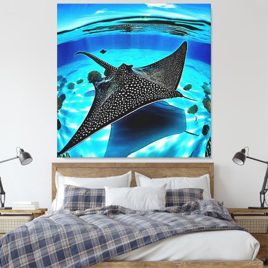 Toile Design de rayons d'aigle sous-marin (Insitu(Chambre))