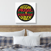 Toile Design de reggae avec des paroles et des citations (Insitu(Chambre))
