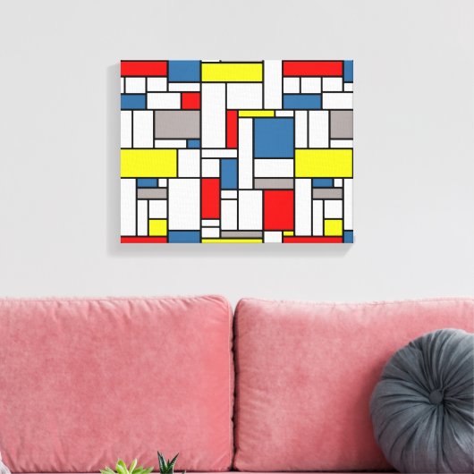 Toile Design de style mondrien (Insitu(Salon))