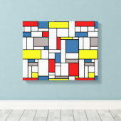 Toile Design de style mondrien (Insitu (Plancher de Bois))