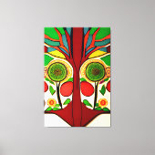 Toile Design d'inspiration africaine, couleurs vives, ab (Recto)