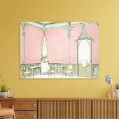 Toile Design d'intérieur pour une brasserie, illustratio (Insitu(Salon))