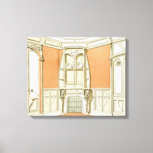 Toile Design d'intérieur pour une salle à manger, illust (Recto)