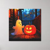Toile Design éffrayant d'Halloween brillant (Recto)