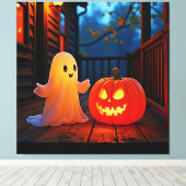 Toile Design éffrayant d'Halloween brillant (Insitu (Plancher de Bois))