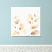 Toile Design élégant avec feuilles gracieux (Insitu (Plancher de Bois))