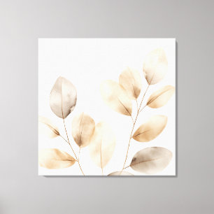 Toile Design élégant avec feuilles gracieux