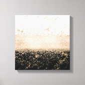 Toile Design élégant en marbre de confetti rose en or (Recto)