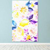 Toile design exotique citron dernier cri (Insitu (Plancher de Bois))