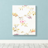 Toile Design floral des oeillets et des roses pour une s (Insitu (Plancher de Bois))