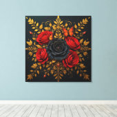 Toile Design floral élégant (Insitu (Plancher de Bois))