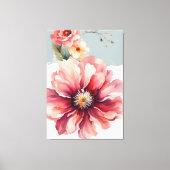 Toile design floral minimaliste (Recto)