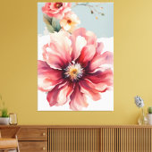 Toile design floral minimaliste (Insitu(Salon))