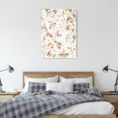 Toile Design floral pour la matière soie à flux stylisé (Insitu(Chambre))