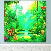 Toile Design forestier exotique (Insitu (Plancher de Bois))