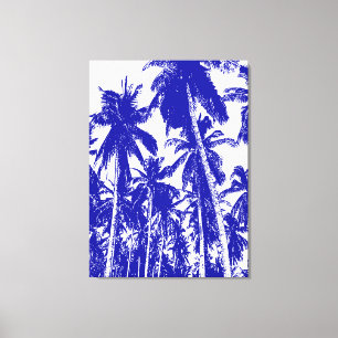 Toile Design graphique des palmiers