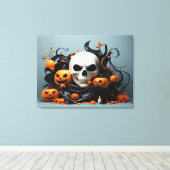 Toile Design Halloween Abstrait (Insitu (Plancher de Bois))