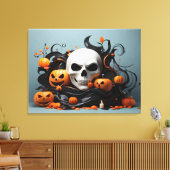 Toile Design Halloween Abstrait (Insitu(Salon))