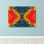 Toile Design Kaleidoscope Scarlet Macaw (Insitu (Plancher de Bois))