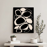 Toile Design moderne Black Cream Abstrait Motif<br><div class="desc">Étendez votre espace avec notre Motif Abstrait moderne et élégant, alliant une esthétique moderne du milieu du siècle avec un design scandinave. Cette oeuvre vibrante ajoute une touche de charme rétro à toutes les chambres, parfait pour ceux qui recherchent une inspiration chic et élégante. Idéal pour les amateurs de styles...</div>