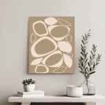 Toile Design moderne crème beige Motif Abstrait<br><div class="desc">Étendez votre espace avec notre Motif Abstrait moderne et élégant, alliant une esthétique moderne du milieu du siècle avec un design scandinave. Cette oeuvre vibrante ajoute une touche de charme rétro à toutes les chambres, parfait pour ceux qui recherchent une inspiration chic et élégante. Idéal pour les amateurs de styles...</div>