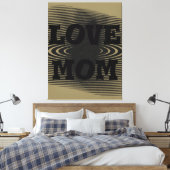 Toile Design moderne, élégant, brun clair, noir (Insitu(Chambre))