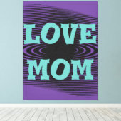 Toile Design moderne élégant vert clair, noir, violet (Insitu (Plancher de Bois))