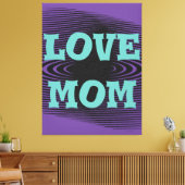 Toile Design moderne élégant vert clair, noir, violet (Insitu(Salon))