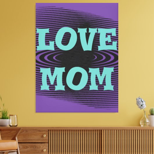 Toile Design moderne élégant vert clair, noir, violet (Insitu(Salon))