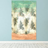 Toile Design moderne Fleur De Lis (Insitu (Plancher de Bois))