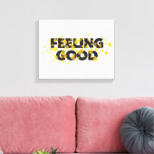 Toile Design moderne, ludique, gai du Feeling Good (Insitu(Salon))
