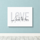 Toile Design moderne, simple, chic, cool Love Amsterdam (Insitu (Plancher de Bois))