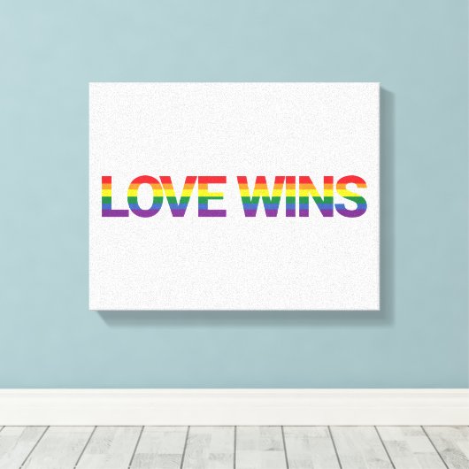 Toile Design moderne, simple, coloré, dynamique L'amour  (Insitu (Plancher de Bois))