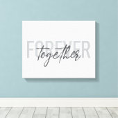 Toile Design moderne, simple, cool de Forever Together (Insitu (Plancher de Bois))
