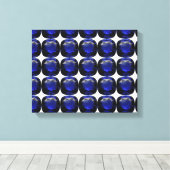 Toile Design Motif Blue Sapphire (Insitu (Plancher de Bois))