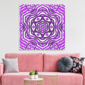 Toile Design Motif en cercle blanc violet (Insitu(Salon))