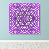 Toile Design Motif en cercle blanc violet (Insitu (Plancher de Bois))