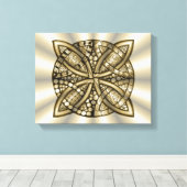 Toile Design original Gold Celtic Knot (Insitu (Plancher de Bois))